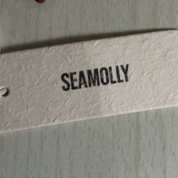 Seamolly Leopard Floral Print Lace Trim Halter Triangle Bikini S New With Tags - Picture 4 of 6